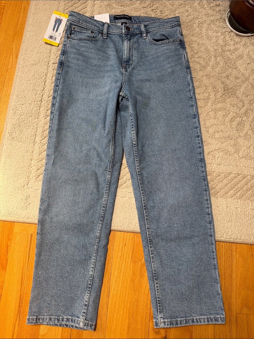 Calvin Klein Jeans- Classic Straight Leg Light Wash Jeans